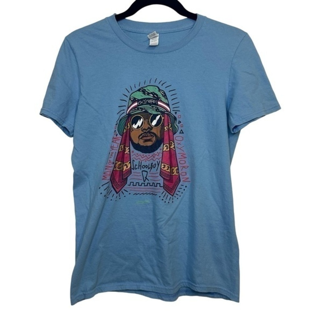 ScHoolboy Q‎ Shirt Blue Size Small